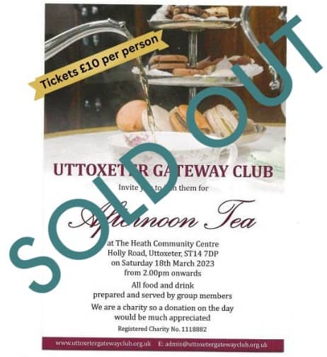 Afternoon Tea Sold Out